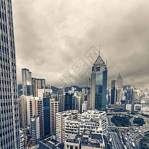 香港市风景景观城市市中心建筑学公寓建筑公司摩天大楼金融天空图片