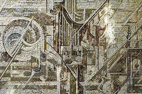 发射马赛克考古学地面乌鸦帝国工匠镶嵌宗教投手瓷砖背景图片