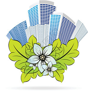 经合组织城市eps10摩天大楼插图艺术透明度绘画生活景观建筑绿色场景背景图片