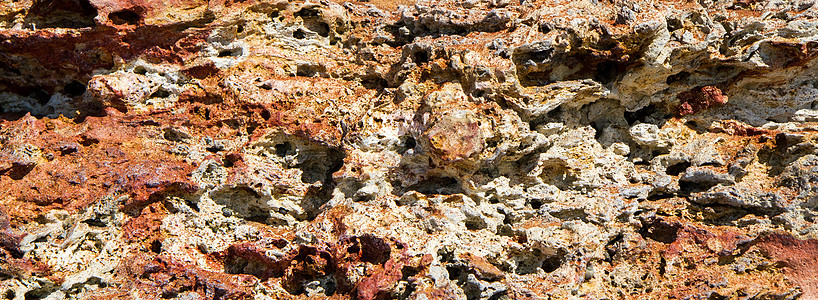 红沙岩海岸悬崖的图案图片