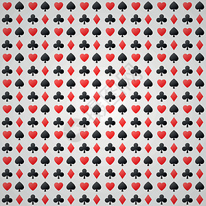 矢量模式游戏坡度红色俱乐部黑桃扑克黑色卡片钻石灰色背景图片