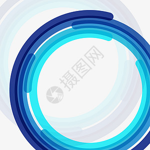 矢量抽象背景圆圈圆形白色蓝色背景图片