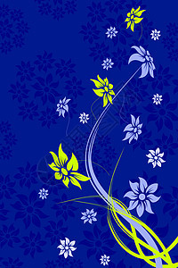 花卉背景绿色婚礼蓝色背景图片