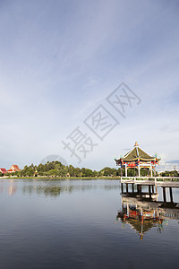 中国画馆风格天空公园建筑学水池风景城市历史花园旅行文化图片