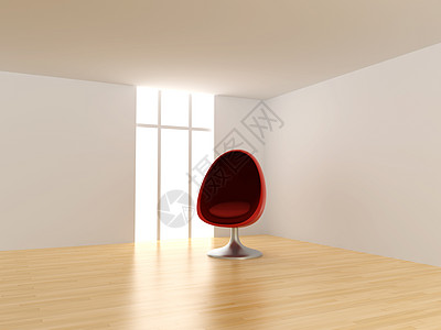 屋子里的蛋椅软垫家具房间座位皮革窗户扶手椅建筑学木头地面图片