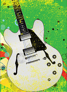 Jazz 地点海报爵士乐吉他友谊白色蓝调音乐计算机标签爵士绘画图片