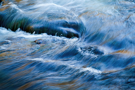 河流中的水流图片