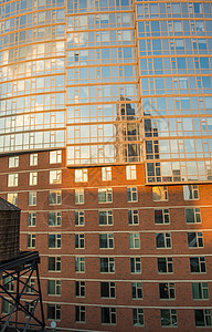 建筑物反思情况公司窗户天空办公室反射建筑学玻璃商业蓝色城市图片