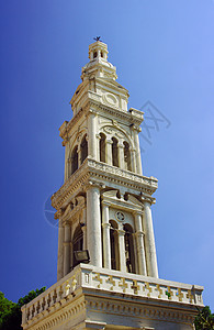 Bell Tower东正教教堂教会天空宗教城市柱子建筑学图片