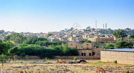 拉贾斯坦邦Jaisalmer景观高清图片