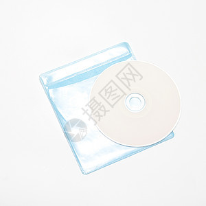 蓝色塑料Dvd案件车厢视频音乐磁盘袖珍电影圆圈光盘盒子贮存图片