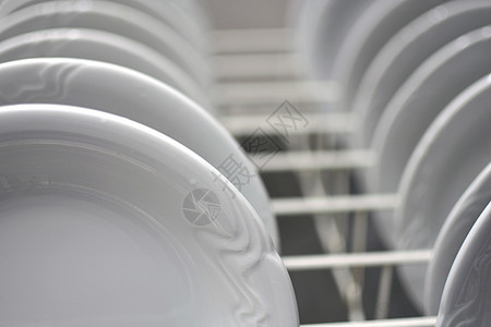 堆叠的碗盘用品洗碗机设备餐具卫生商品盘子洗涤机器家庭图片