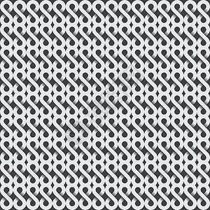 抽象的无无限符号背景流动包装迷宫创造力对角线电子黑色圆圈绳索白色图片