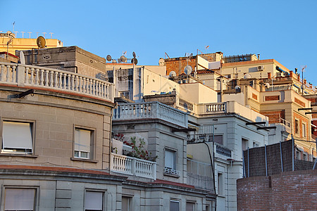 西班牙巴塞罗那市建筑学旅游建筑马赛克阳台大教堂艺术地标天空文化图片