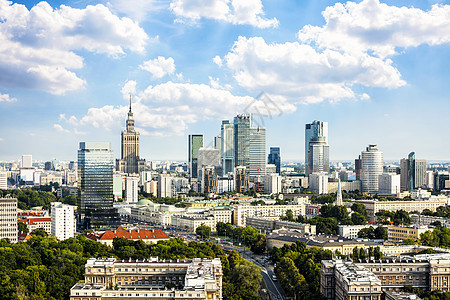 华沙中心风光国家天际大街建筑学城市生活都市市中心文化图片