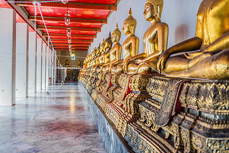 泰国的雕像宗教细绳雕塑寺庙旅行佛教徒名胜地标风景图片