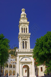 Bell Tower东正教教堂城市教会建筑学天空柱子宗教图片