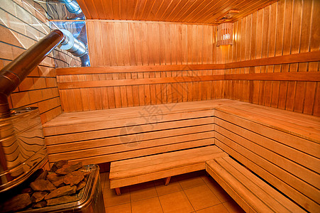 芬兰桑水温度座位桑拿木头房间闲暇浴室淋浴卫生蒸汽图片