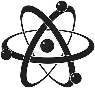 矢量抽象科学图标或原子符号宏观化学电子力量物理技术化学品生物学轨道药品图片