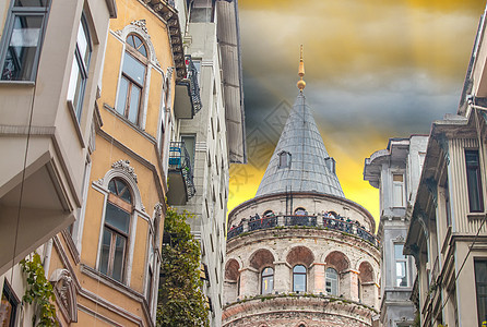 伊斯坦布尔加拉塔塔巨型视图图片