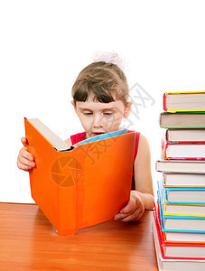 带书的小女孩娘娘腔学习检查裙子教科书家庭作业苗圃桌子女性学校背景图片