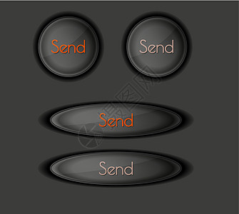 发送按钮互联网网络黑色技术盒子邮件插图邮箱电子邮件商业图片