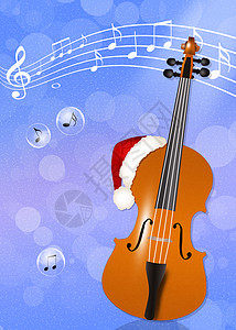 圣诞音乐会奇观新年插图乐器交响乐音乐旋律展示娱乐背景图片