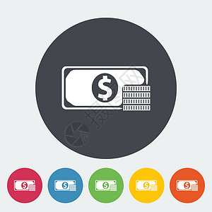 美元歌声银行现金货币金融平面白色经济商业符号财政图片