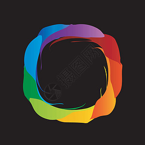 可见光彩色轮轮设计频谱物理创造力同心蓝色艺术彩虹光圈漩涡伽马车轮图片