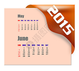 2015年6月  日历系列红色回忆预测数字标签日期日记床单背景图片