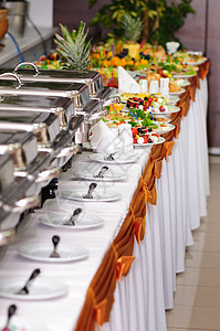 餐饮婚礼服务商业派对食物桌子厨房水果活动酒店火锅背景图片