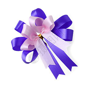 礼弓丝带摄影紫色粉色礼物情人展示背景图片