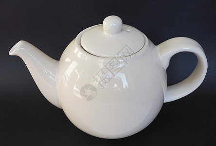 茶壶制品陶瓷英语早餐白色陶器背景图片