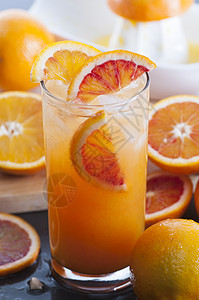 橙汁橘子玻璃果汁橙子食物图片