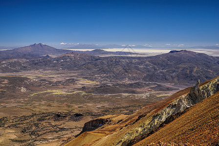 乌尤尼萨拉山脉旅行拉丁红色风景旅游山峰高度晴天胜地图片