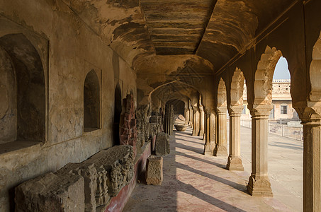 拉贾斯坦邦街市遗产走廊建筑学好奇心建筑历史性文化石头砖块历史图片