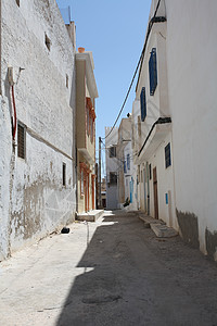 古老的突尼斯街背景图片