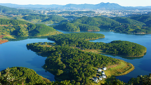 熟宣奇妙的风景 生态湖 越南旅行高视野印象美化爬坡生态旅游空气村庄气氛别墅农村背景