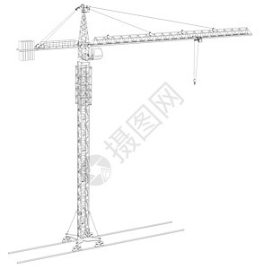 电线框架塔起重机容量草稿插图工程工业机器立柱机械绘画车轮背景图片