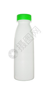 装有绿顶的奶瓶玻璃奶油液体奶牛牛奶养分厨房产品营养小吃图片