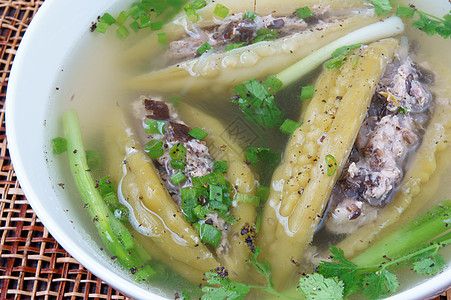 越南菜 苦瓜 土肉课程食物糖尿病面条香料营养餐厅蔬菜碎肉胰岛素图片