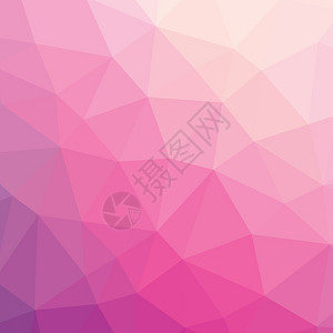 多彩浅粉色抽象几何低聚风格矢量图图形背景图片
