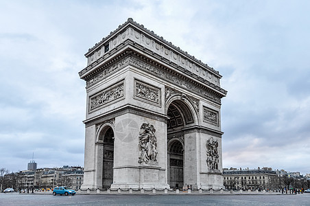巴黎的三龙座王宫蓝色历史首都纪念馆旅行建筑游客地标城市胜利图片