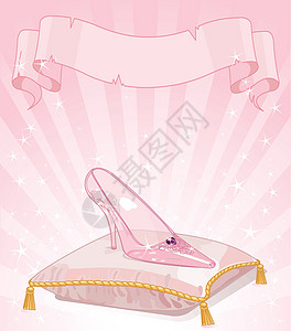 玻璃拖鞋衣服卡片女孩浪漫绘画新娘艺术故事配件标识图片