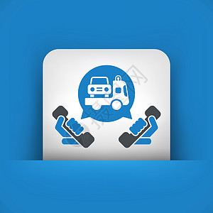 Wrecker 呼叫图标服务拨号事故卡车公司情况中心帮助运输协奏曲图片