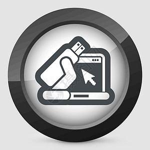 Usb 计算机图标国标救援店铺技术运输记忆容量钥匙机动性指针图片