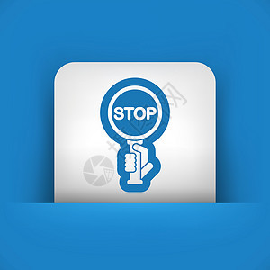 停止信号公司街道警察互联网网站簸箕设计师路障义务按钮背景图片