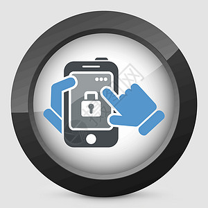 智能手机图标 安全锁触摸屏电话展示药片软件资料屏幕隐私个人锁定图片