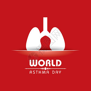 创意世界阿斯玛日Asthma Day支气管炎医院标签处方空气攻击呼吸药店雾化器过敏图片