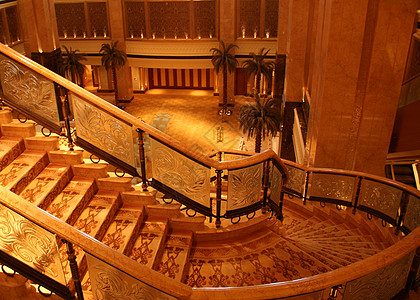 阿布扎比楼梯阿联酋宫酒店 阿布扎比背景